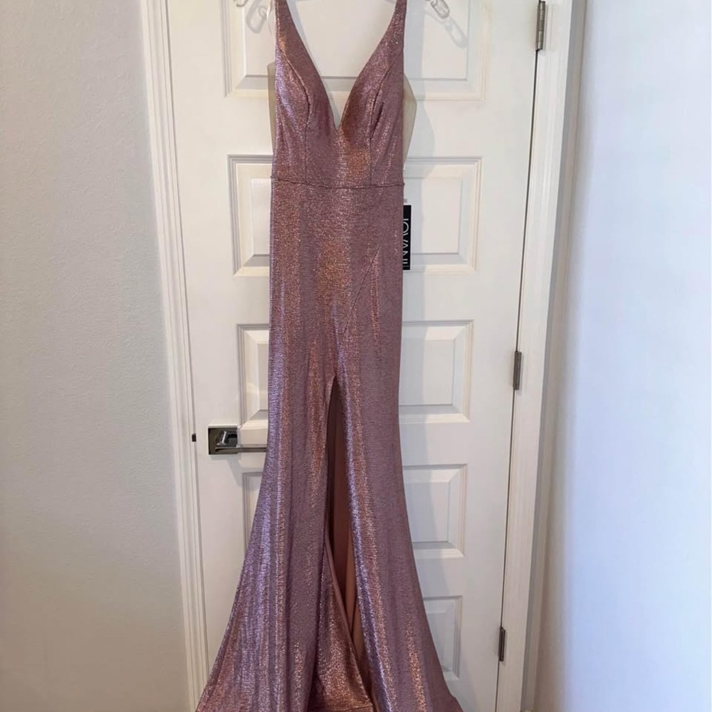 Shimmering Pink Evening Gown